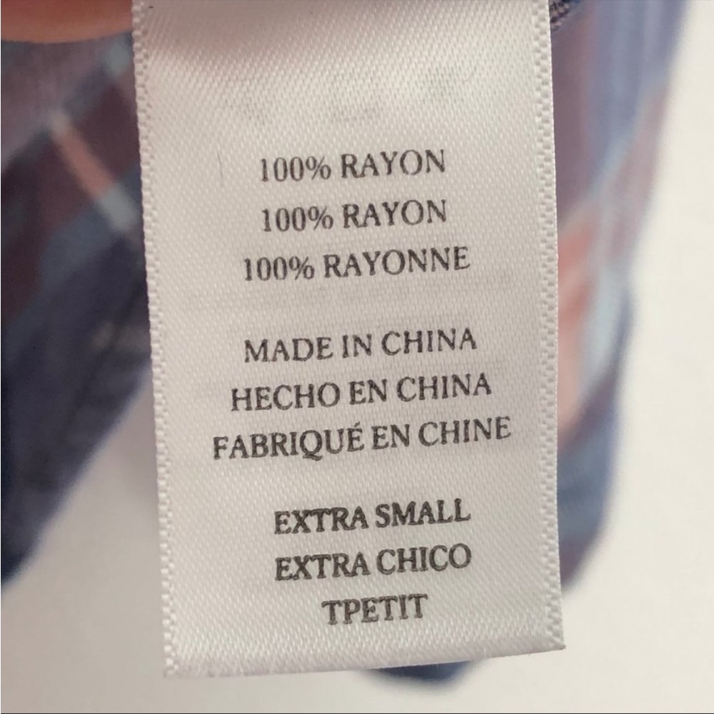 Rails Hunter Coast Apricot Cream Button Front Top… - image 8